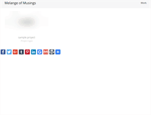 Tablet Screenshot of melangeofmusings.com